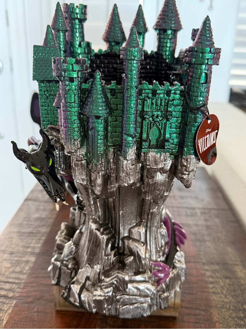 BBW Disney Maleficent Metallic Green and Silver Villains Castle Collectible